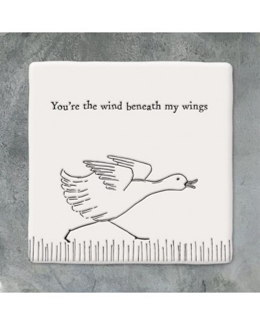 Dessous de verre porcelaine - East of India - Running duck