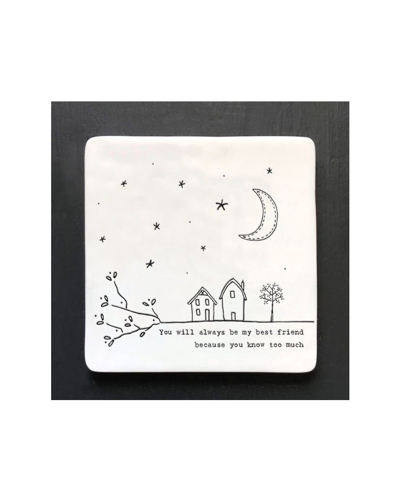 Dessous de verre porcelaine - East of India - Always my best friend