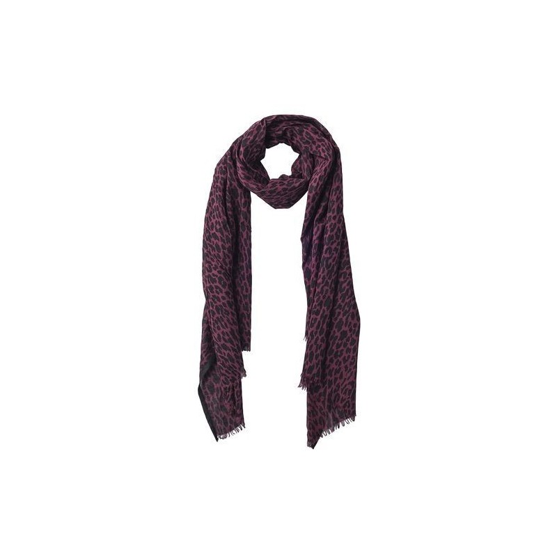 Foulard Olive - Bloomingville - black and wine