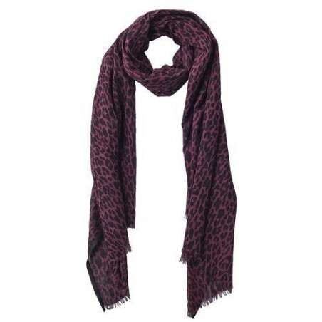 Foulard Olive - Bloomingville - black and wine