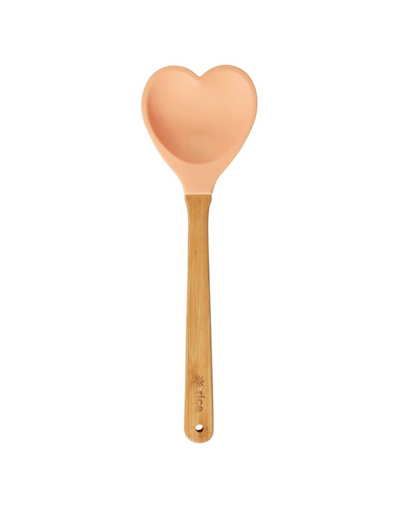 Spatule cœur en silicone - Rice - Abricot
