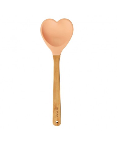 Spatule cœur en silicone - Rice - Abricot