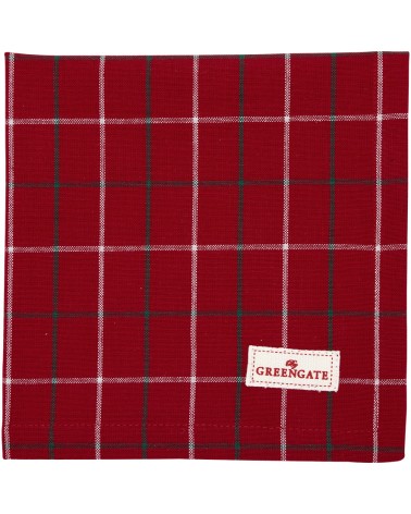 Serviette de table - Greengate - Lyla check red