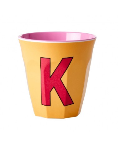 Gobelet Mélamine - Rice - Pink alphabet - K