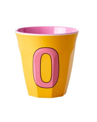 Gobelet Mélamine - Rice - Pink alphabet - O