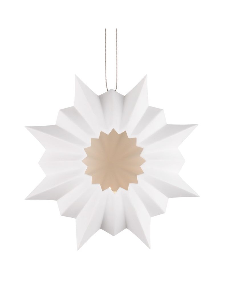 Etoile d'hiver en porcelaine lumineuse - Rader
