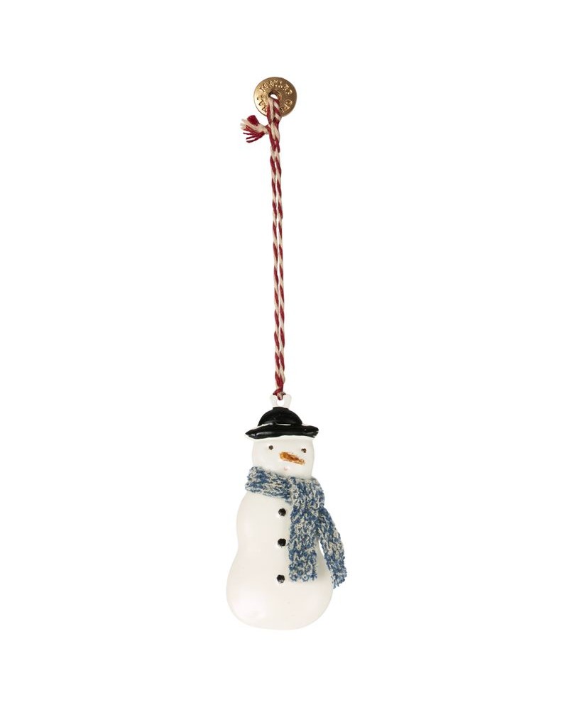 Décoration de Noël en métal - Bonhomme de neige - Maileg - chapeau