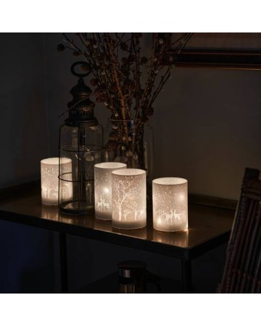 Ensemble de 2 lanternes LED Ava - Sirius - cerf  - 50255