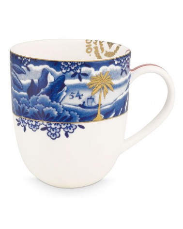 Petit mug - Héritage - Bordure bleu - Pip Studio - 16 cl