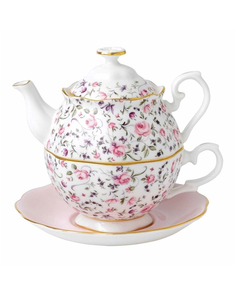Je cherche une théière solitaire Rose Confetti Royal Albert Tea for one