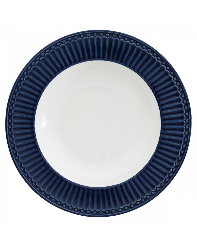 Assiette creuse - Greengate - Alice dark blue