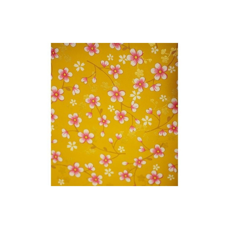 Papier peint Pip Studio Cherry Blossom - Moutarde - ref 313020