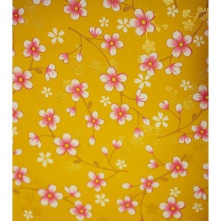 Papier peint Pip Studio Cherry Blossom - Moutarde - ref 313020