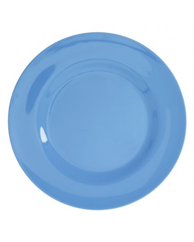 Assiette plate Mélamine - Rice - Dance it out bleu gendarme - 25 cm