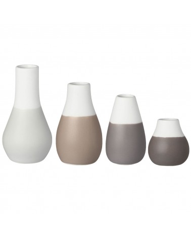 Ensemble de 4 petits vases - Rader - Grey
