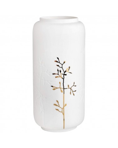 Petit vase en porcelaine - Branche dorée - Rader