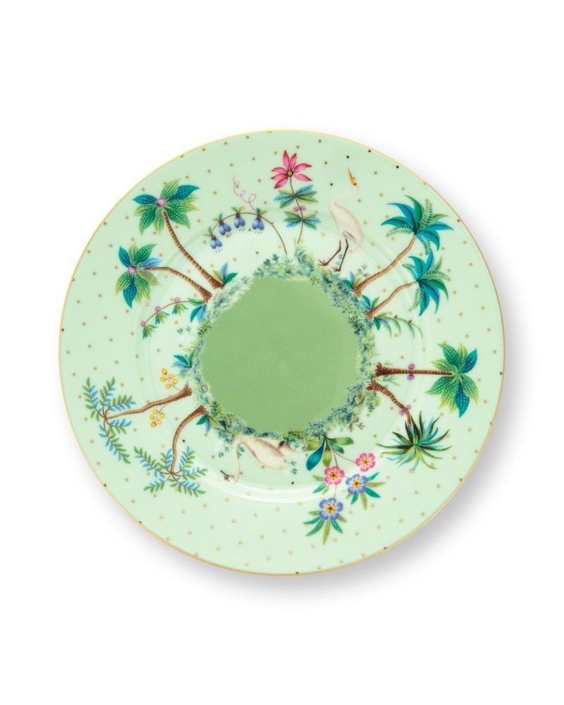 Assiette à pain - Jolie flower green - Pip Studio - 17 cm