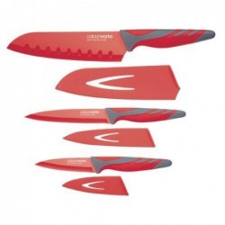 Jeu de couteaux 3 pièces - Kitchen Craft - rouge