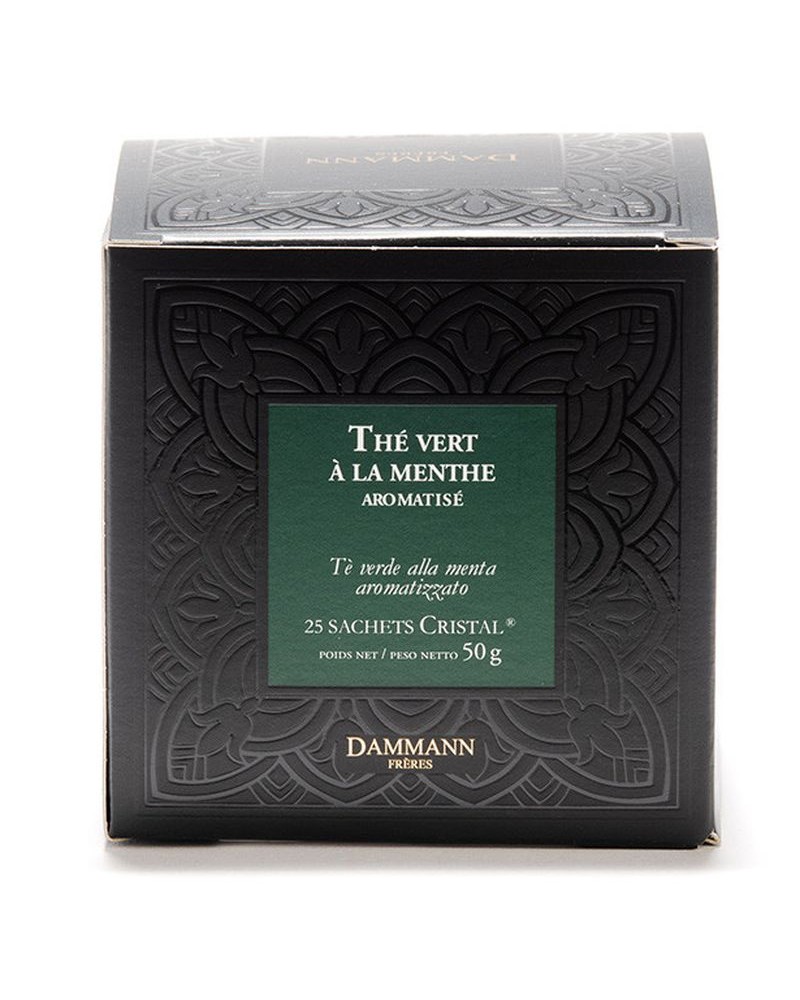 Thé vert à la Menthe - 25 sachets cristal - Dammann Frères