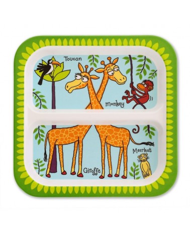 Assiette à double compartiment - Jungle - Tyrrell Katz