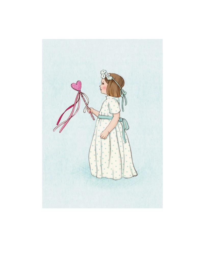 Carte postale - Belle and Boo - Fairy wand