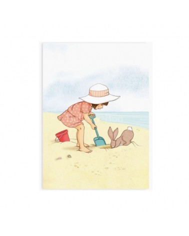 Carte postale - Belle and Boo - Seaside and Sandcastles