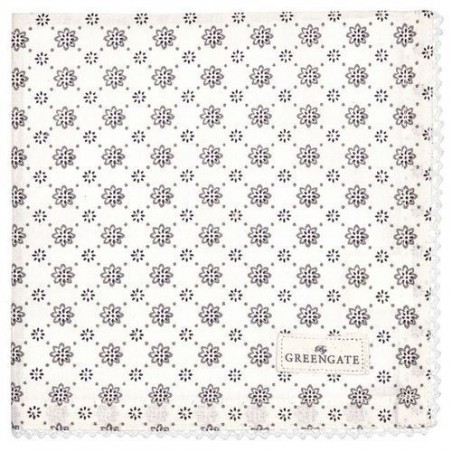 Serviette de table - Greengate - dentelle Laurie white