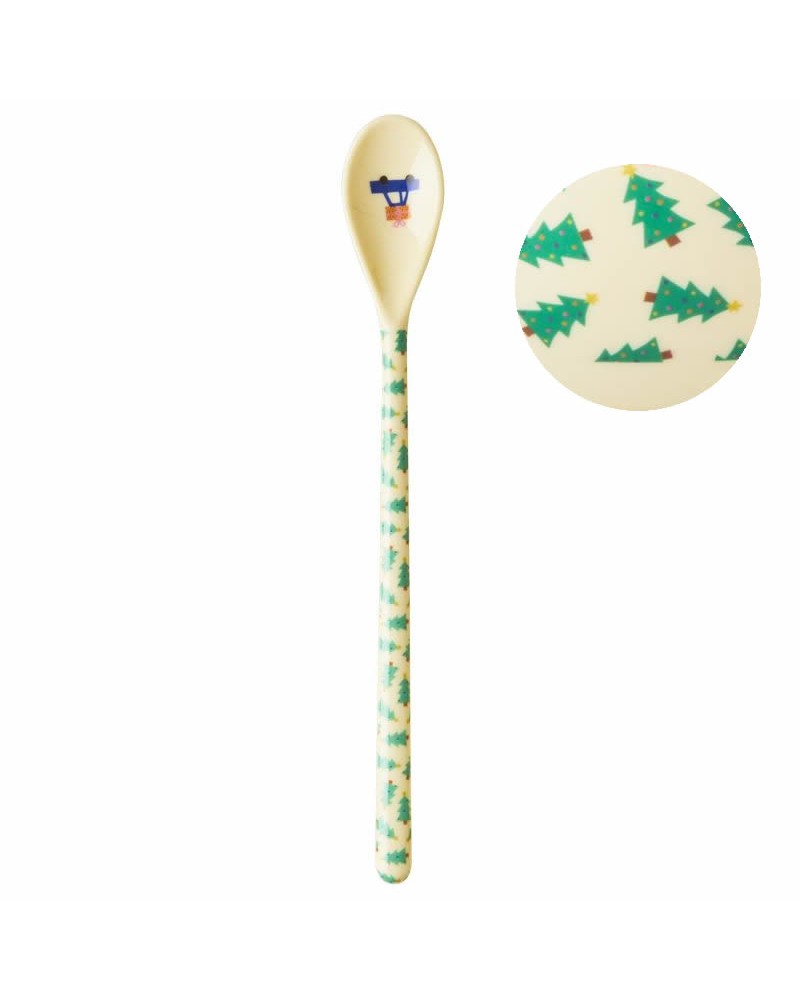 Cuillère longue en Mélamine RICE - Xmas - Christmas Tree  MELSP-LXMAS22P