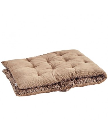 Matelas coton - Imprimé double face - Madam Stoltz - Beige and brown