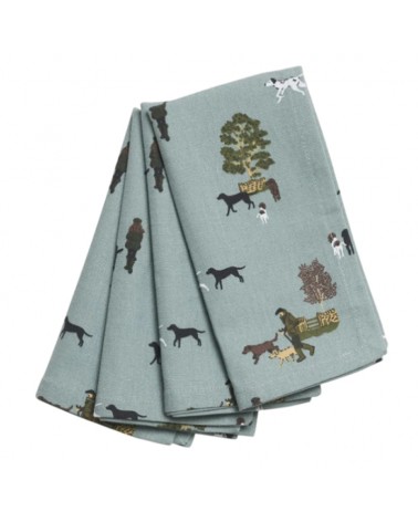 Lot de 4 serviettes - Sophie Allport - Woodland walks