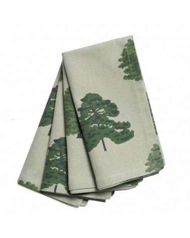 Lot de 4 serviettes - Sophie Allport - Parkland trees