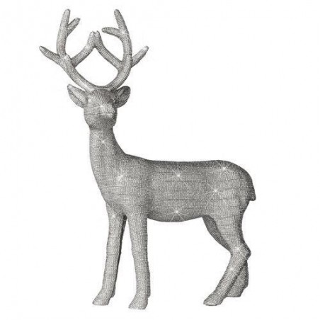 Grand Cerf - Bloomingville - Résine scintillant