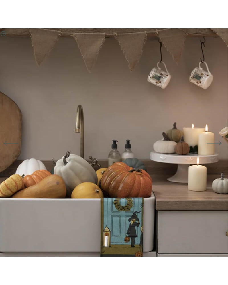 Serviette de cuisine d'Halloween, Torchon de vaisselle Joyeux Halloween