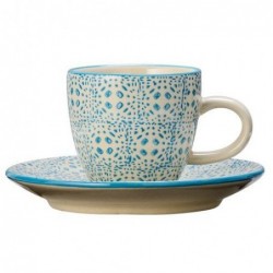 Tasse et soucoupe expresso Isabella - Bloomingville - Bleu