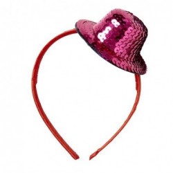Serre tête - Hairband- Rice - Chapeau paillettes - rose