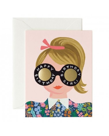 Carte double - Rifle Paper - Meadow birthday girl