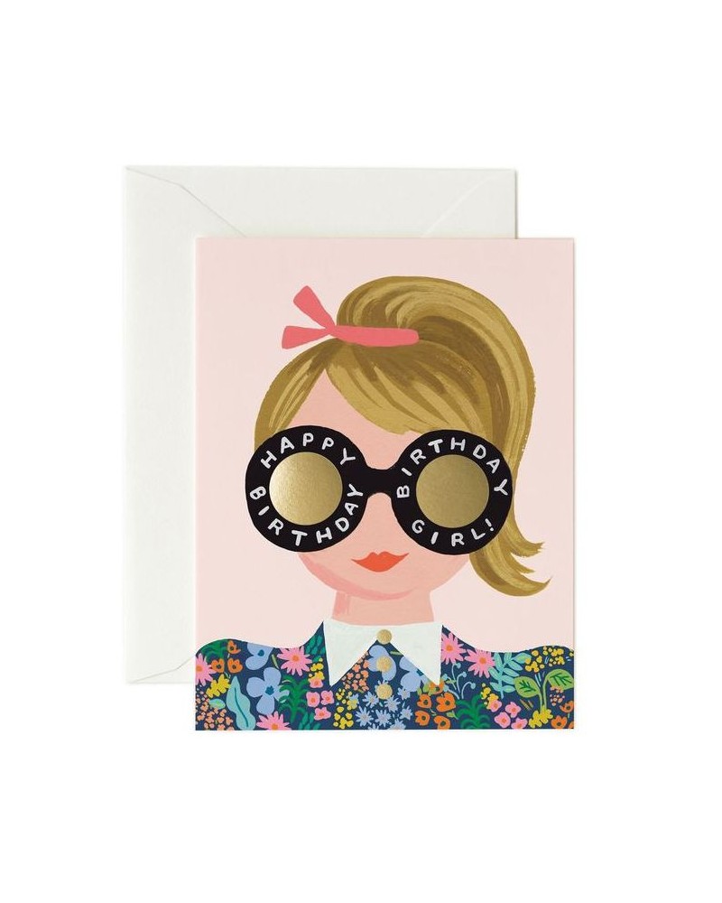 Carte double - Rifle Paper - Meadow birthday girl