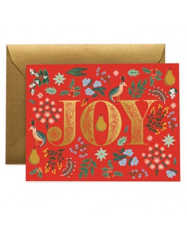 Carte double - Rifle Paper - Joy - Partridge