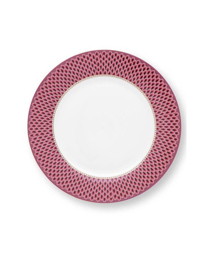 Assiette plate - Flower festival - Pip Studio - Dark pink - 26.5cm - 51001296