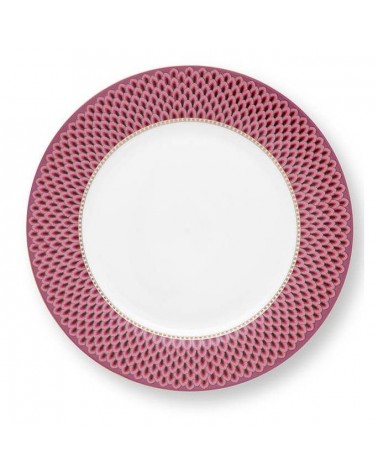 Assiette plate - Flower festival - Pip Studio - Dark pink - 26.5cm - 51001296