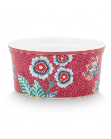 51019007 - Ramequin rond - Pip Studio - Flower festival - Dark pink