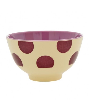 Petit bol en mélamine - Rice - Purple dots print