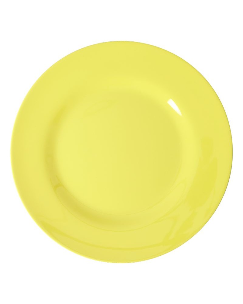Assiette plate Mélamine - Rice - Sunny yellow - 25 cm MELRP-6ZSS23
