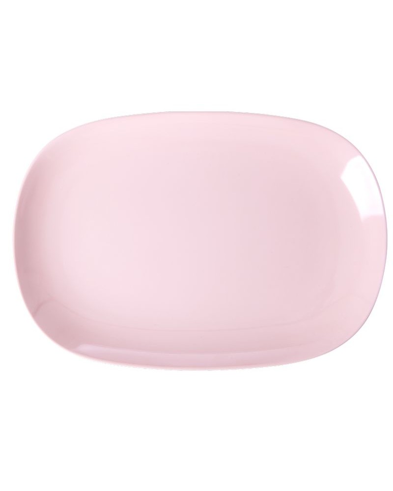 Plateau rectangulaire mélamine - Rice - Large - Pink