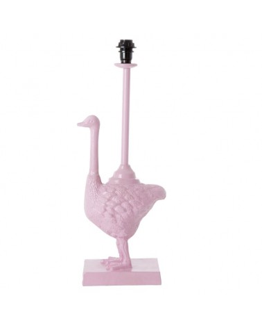 Pied de lampe Autruche - Rice - Rose