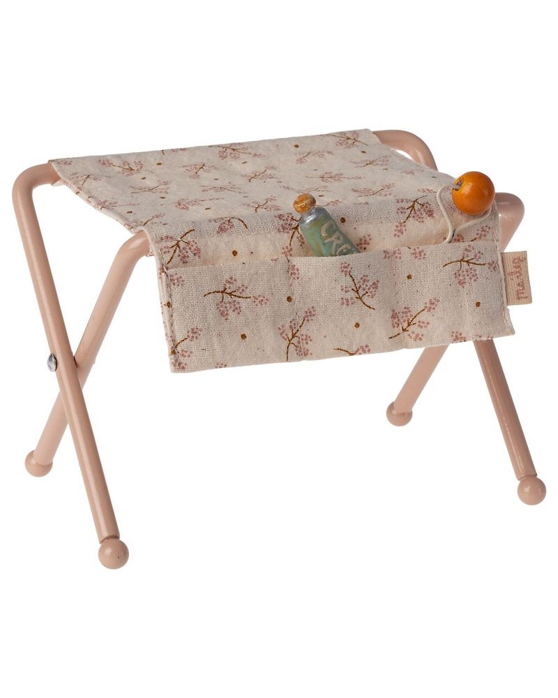 11-3101-00  Table à langer - Baby mouse - Maileg - rose fleurie