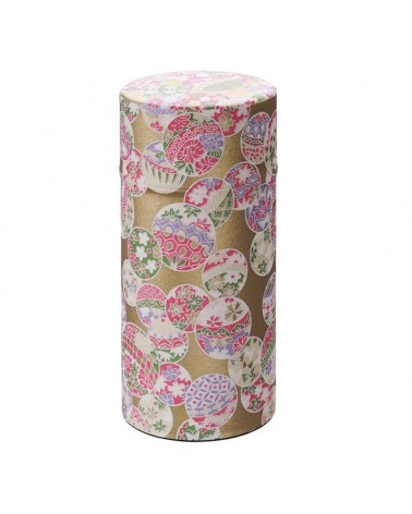 Boîte à thé washi - Tokyo Design - Flower Gold - 200g