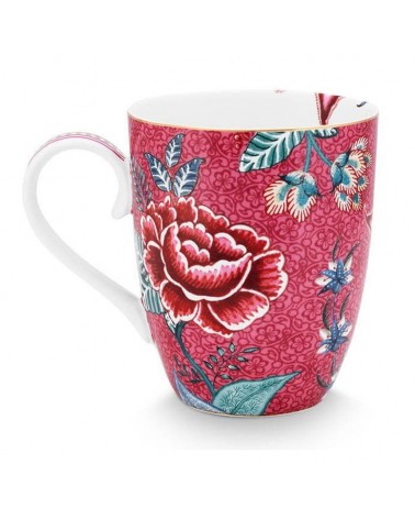 Grand mug - Flower festival - Pip Studio - Dark pink - 350 ml