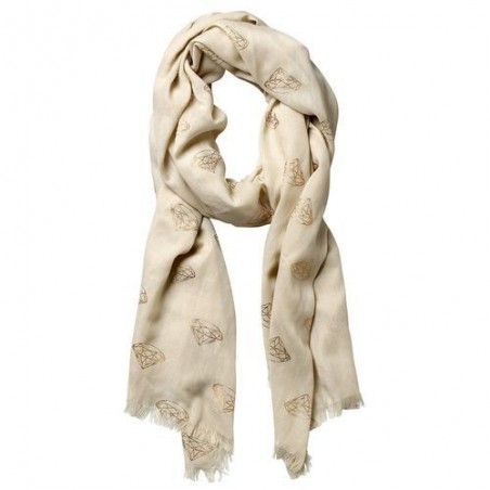 Foulard - Bloomingville - large diamond copper
