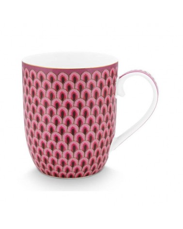 Petit mug - Flower festival scallop - Dark pink - Pip Studio - 14.5 cl 51002321